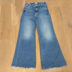 MOTHER Flare Wide Leg Blue Jeans